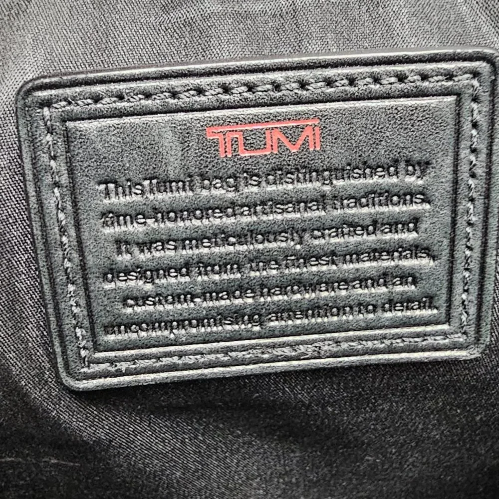 Black Tumi Alpha Bag Strap Adjustable Laptop Brief Case Briefcase Handles T-Pass